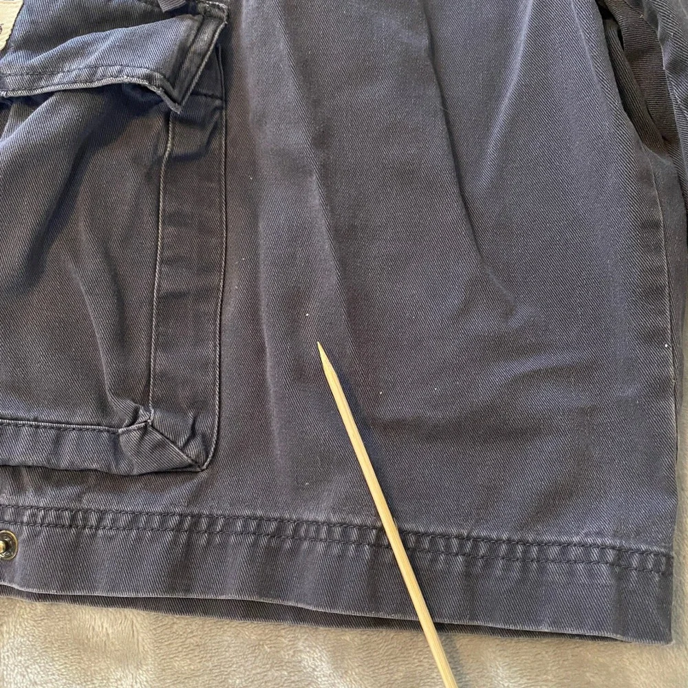 Vintage Lee Dungarees‎ Can't Bust Em Cargo Shorts Sz 32 Dark Gray Relaxed Skater